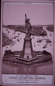 Statue of Liberty ‘To Be Erected on Bedloe’s Island’, Print of 1885 by American School