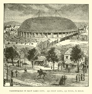 Tabernacle in Salt Lake City, 250 Feet Long, 150 Wide, 80 High by American School