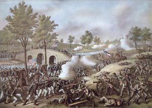 The Battle of Antietam by American School