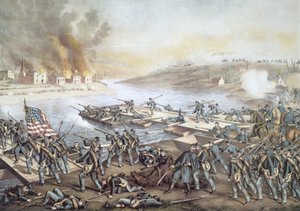 The Battle of Fredericksburg by American School