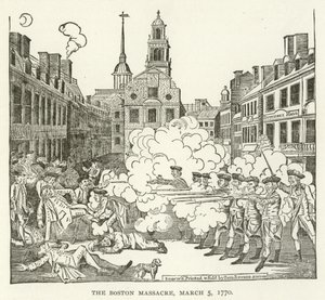 The Boston Massacre, 5 March 1770