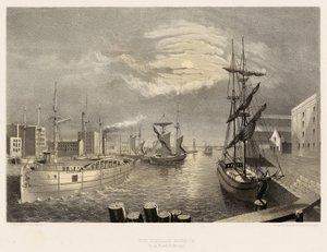 The Chicago Harbor by American School