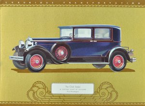 The Club Sedan, A Custom Eight by Packard, pub.1930 by American School