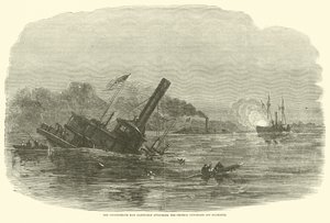 The Confederate Ram Albemarle Attacking the Federal Gun-Boats off Plymouth, October 1864
