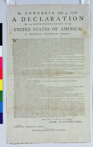 The Declaration of Independence, 1776 by American School