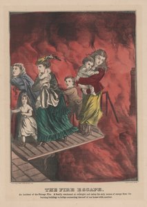 The Fire Escape, 1871 by American School