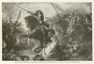 The Great Elector Frederick William of Brandenburg in the Battle of Fehrbellin by American School