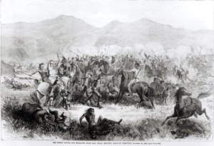 The Indian Battle and Massacre near Fort Philip Kearney, Dakotah Territory by American School