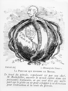 The Octopus Who Strangles the World, cartoon from The Minneapolis Times, reproduced in Lectures Pour Tous, 1902-03 by American School