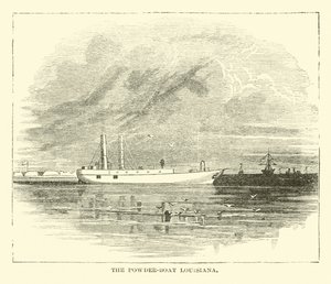 The Powder-Boat Louisiana, December 1864 by American School