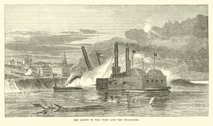 The Queen of the West and the Vicksburg, February 1863 by American School