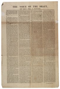 The Voice of the Draft, 21st July 1863 by American School