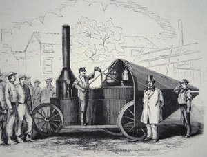 The Winans Steam Gun, captured from the Confederates during the American Civil War, May 1861 by American School