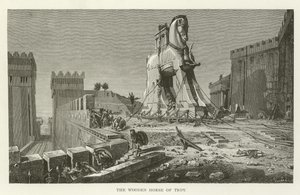 The Wooden Horse of Troy by American School