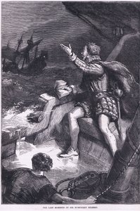 The last moments of Sir Humphrey Gilbert, illustration from Cassell