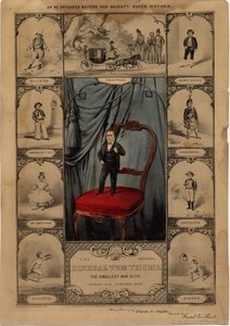 The original General Tom Thumb: the smallest man alive, pub. by Currier & Ives, 1860