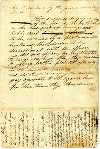 To The People of Texas re: siege of Mexican garrison at San Antonio de Bexar, 10th December 1835 by American School