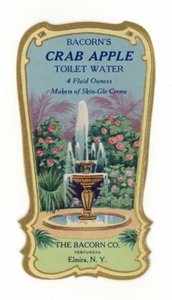 Toilet Water Label, Crab Apple by American School