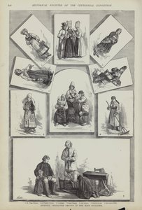 Traditional Swedish costumes, Centennial Exposition, Philadelphia, Pennsylvania, USA by American School