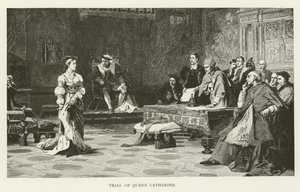 Trial of Queen Catherine by American School