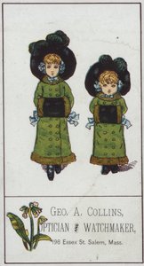 Two Girls Wearing Muffs by American School