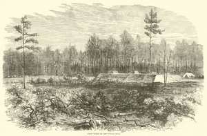Union Works on the Weldon Road, August 1864 by American School