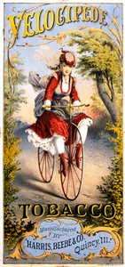 Velocipede Tobacco Magazine Advert by American School