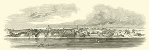 View of Vicksburg from the river, June 1862