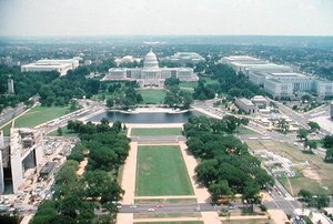 View of the United States Capitol and the National Mall by American School