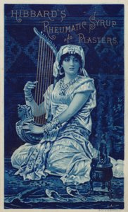 Woman Playing Harp by American School