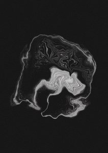 Dynamic Gray Swirl by Amy Louise Baker