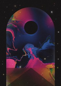 Vibrant Space Portal by Amy Louise Baker
