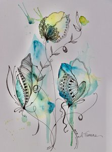 Ethereal Floral Doodles