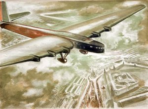 Flight over the Red Square, 1937 by Anatoly Andreyevich Suvorov