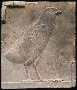 Plaque Depicting a Quail Chick by Ancient Egyptian