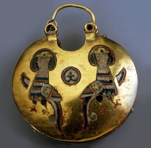 Gold Pendant Kolt with the Sirin Birds
