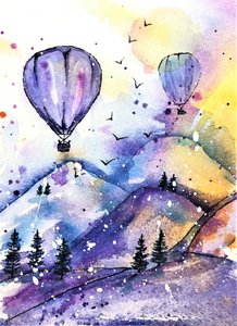 Dreamy Mountain Balloons