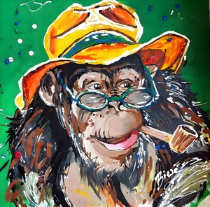 Smart Chimp Character by Anda Bieza