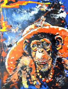 Stylish Monkey in Hat