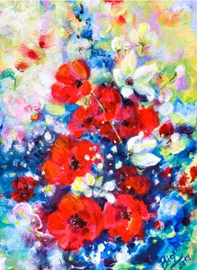 Vibrant Poppy Garden