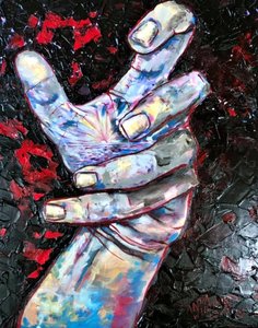Vibrant Reaching Hand