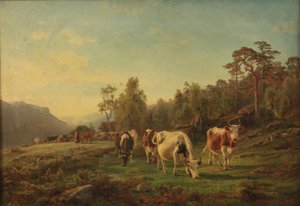 Landscape with Cows by Anders Askevold