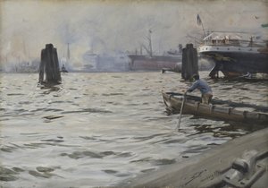 Port of Hamburg, 1891 by Anders Leonard Zorn