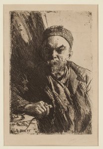 Portrait of the poet Paul Verlaine (1844-1896)