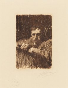 Engraver. Self-Portrait by Anders Zorn