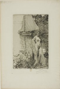 My Model and My Boat by Anders Leonard Zorn