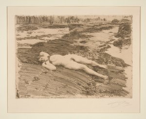 On the Sands by Anders Leonard Zorn