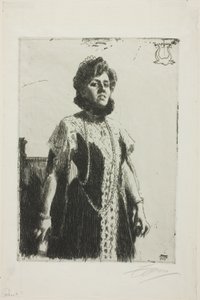 Oxenstierna (Mrs. Aurore Klintberg, née Oxenstierna, Whole Length) by Anders Leonard Zorn