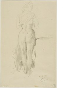 Standing Female Figure Seen from Behind