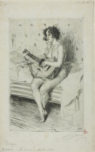 The Guitar-Player by Anders Leonard Zorn